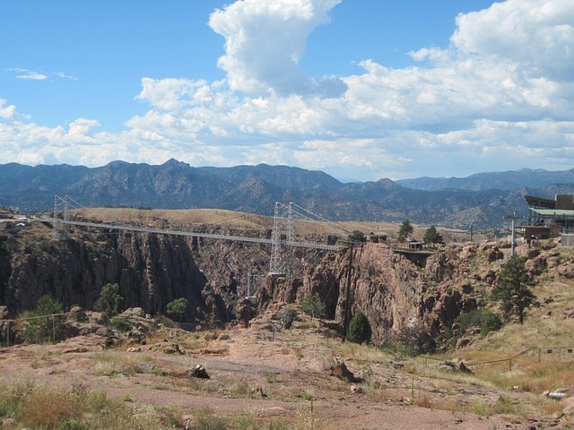 royal gorge bridge park, colorado, suspension bridge