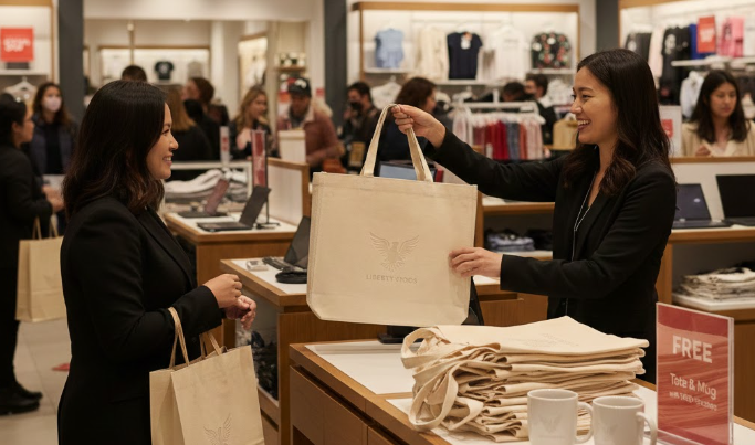 Hand Out at Presidents’ Day Sales or Store Events