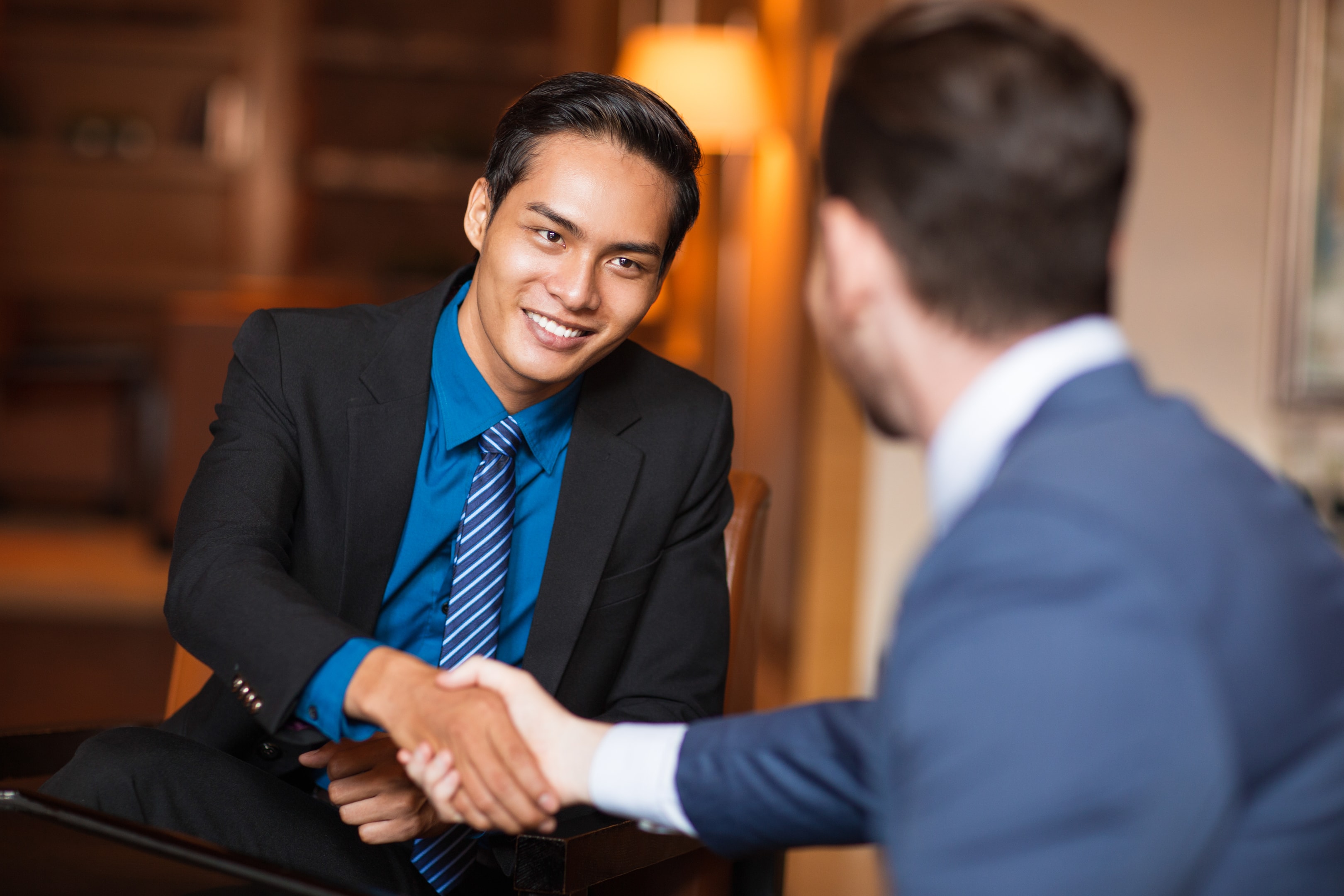 two business man having a deal