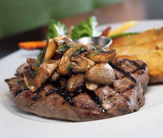 steak, sirloin, meat