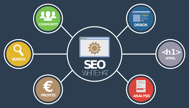 A chart showing how search engine optimization works. 