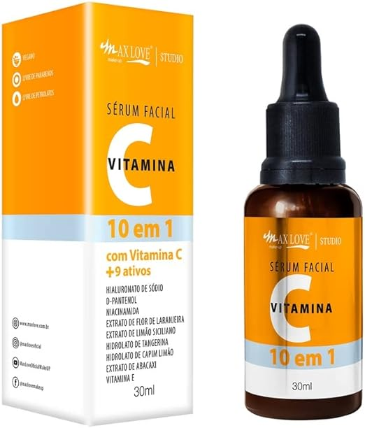 Vitamina C da Max Love. Fonte da imagem: site oficial da marca. 