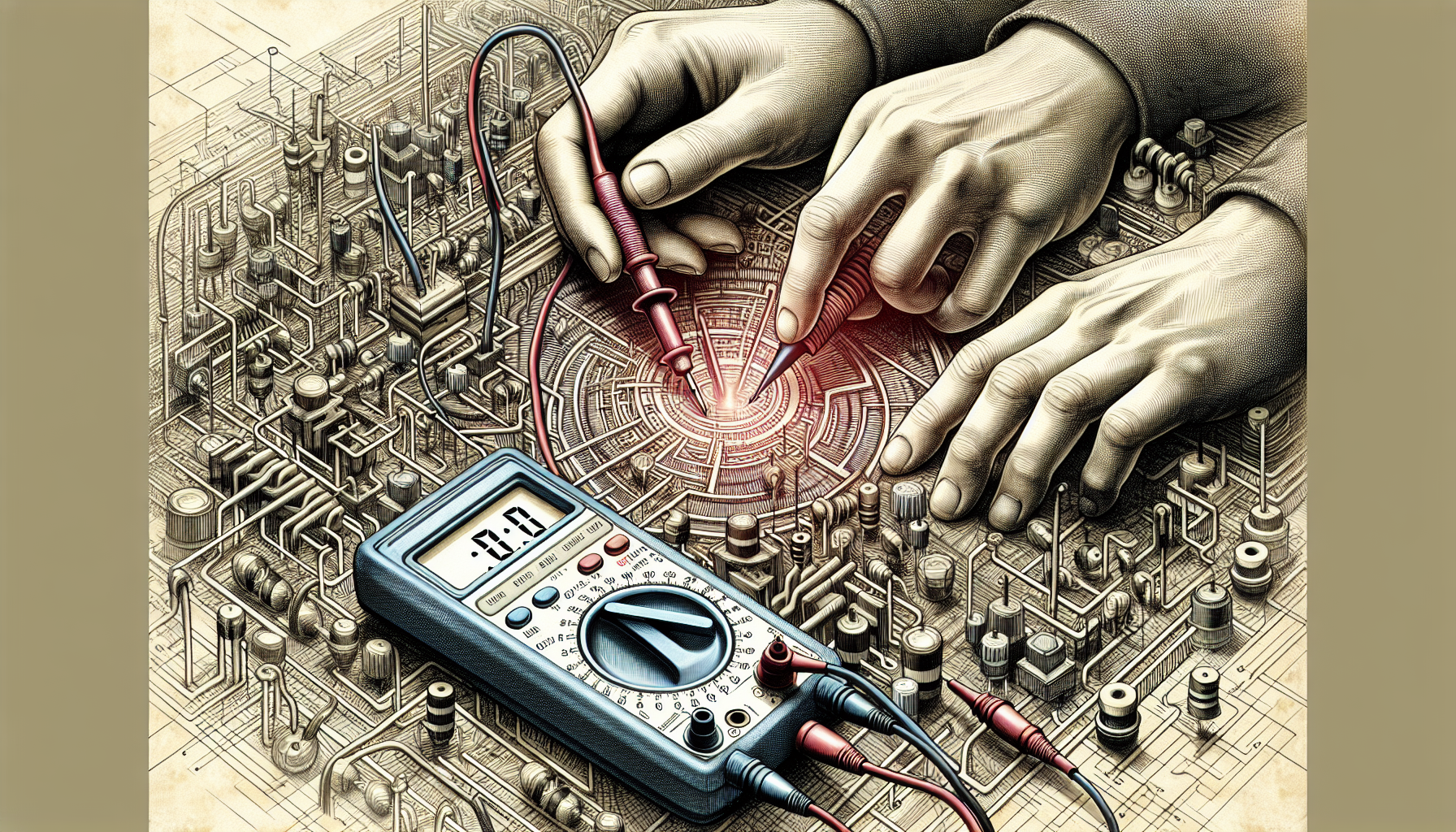 Illustration of calculating and measuring resistance in practice