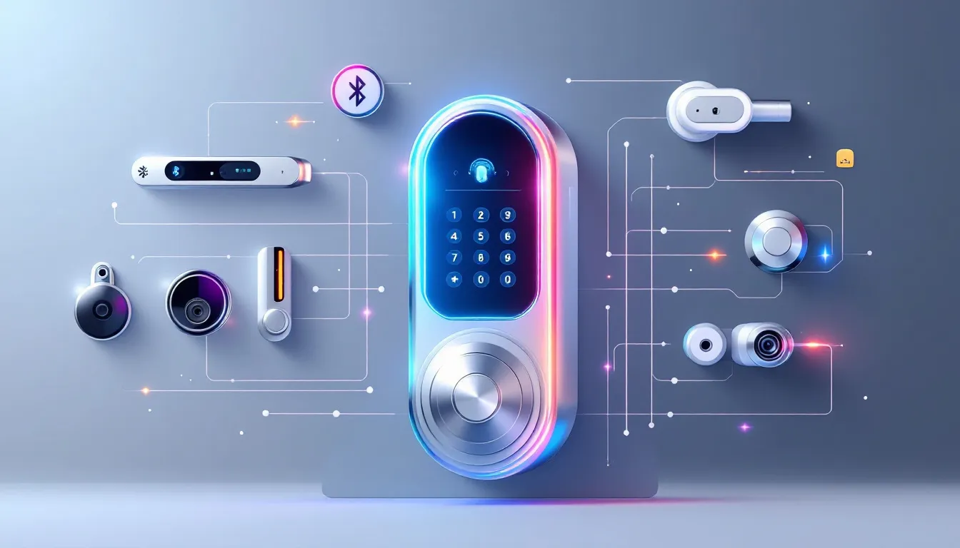 An overview of smart locks, showing various types and features.