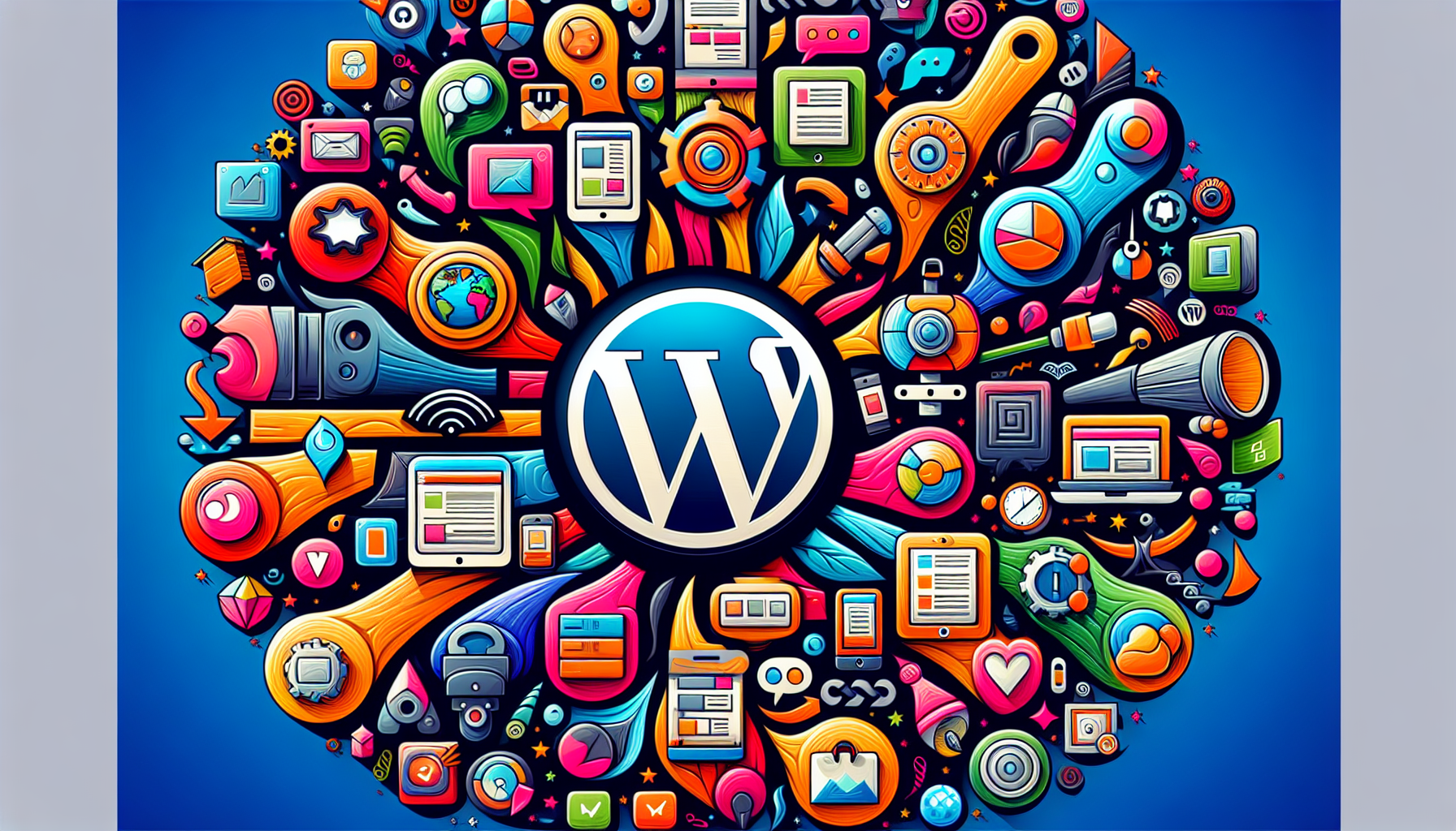 An illustration of popular tools for WordPress support automation.