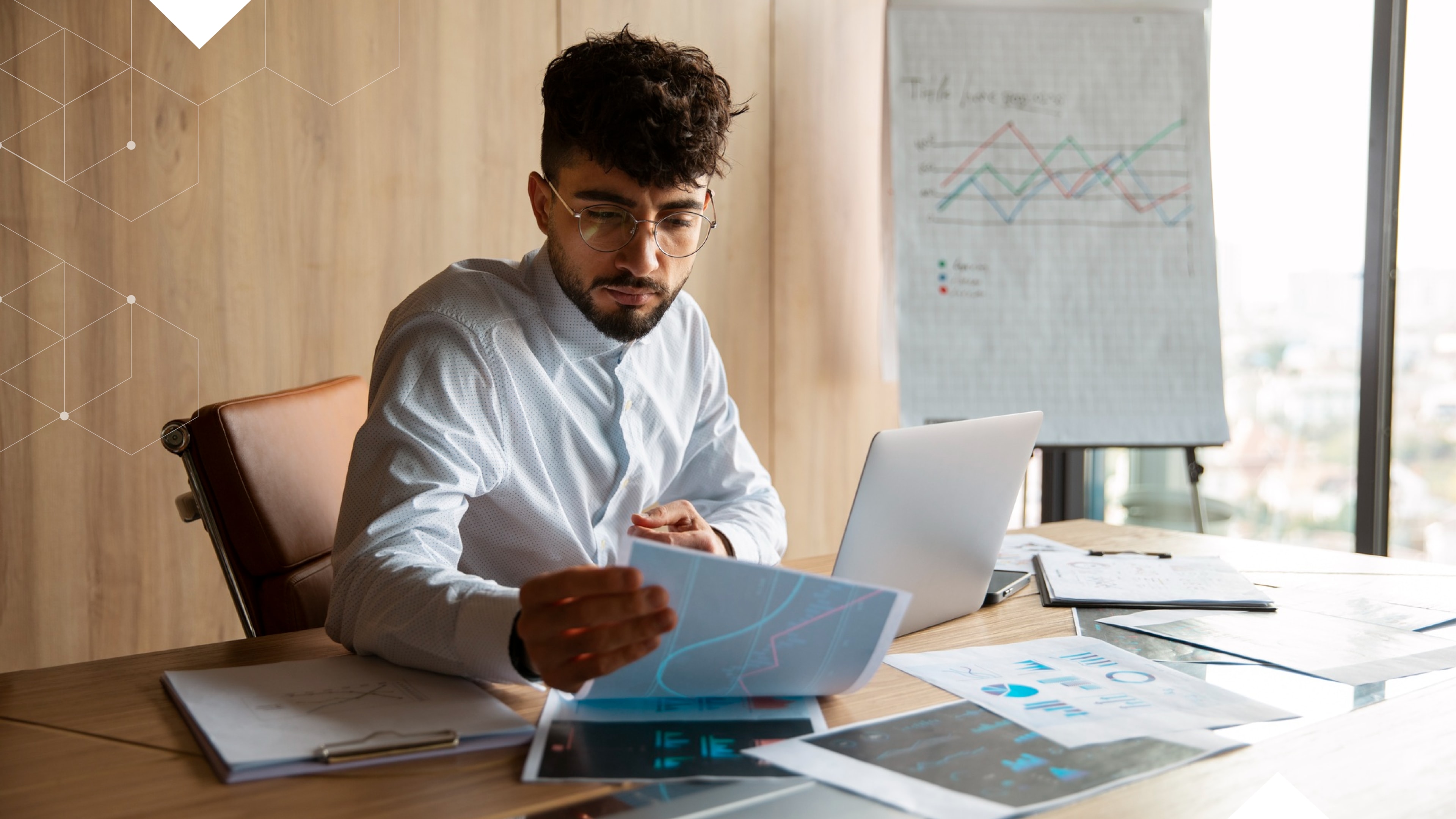 A person performing an audit, wincing at the number of billing errors and unused or unnecessary services they're still paying for.