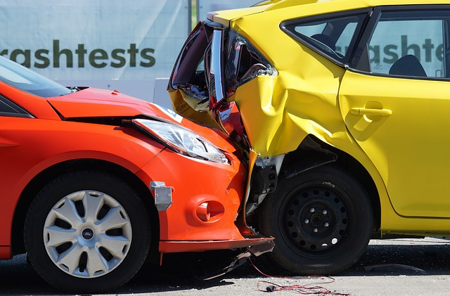 crash test, collision, rear-end collision