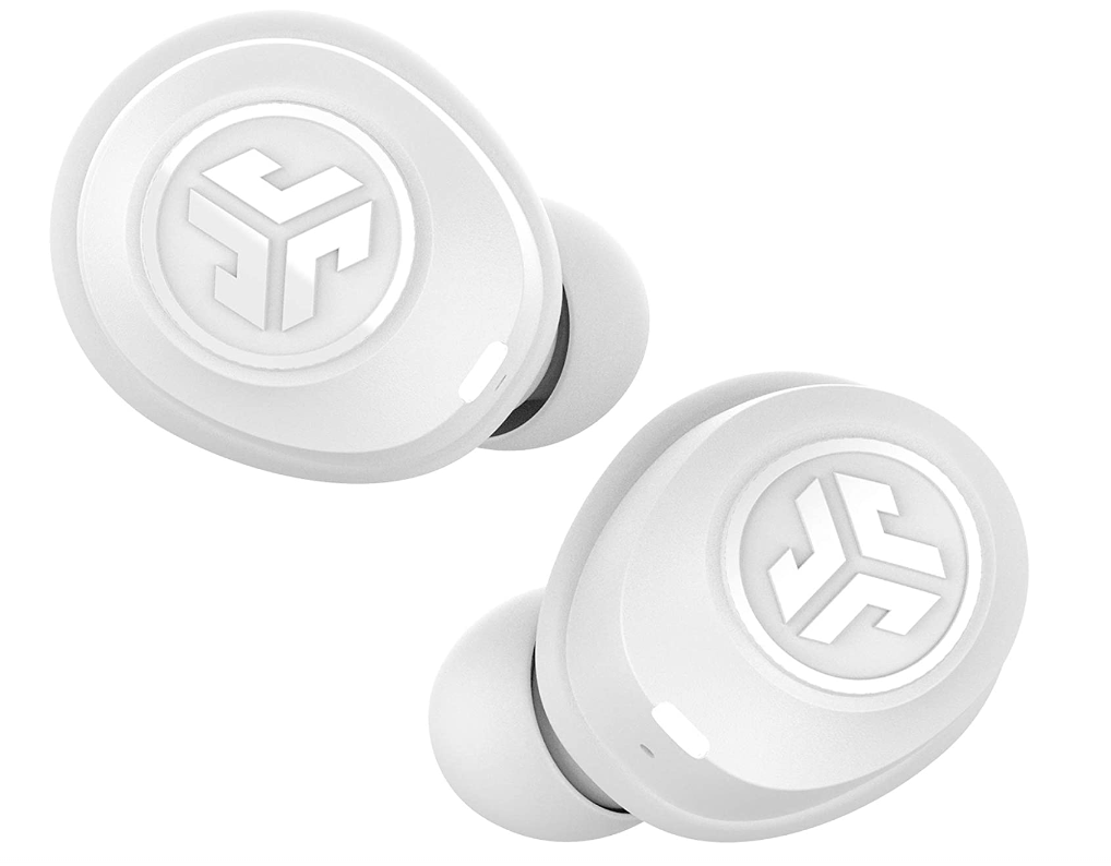 JLab Audio JBuds Air True Wireless Signature Bluetooth Earbuds + Charging Case - White - IP55 Sweat Resistance - Bluetooth 5.0 Connection - 3 EQ Sound Settings: JLab Signature, Balanced, Bass Boost