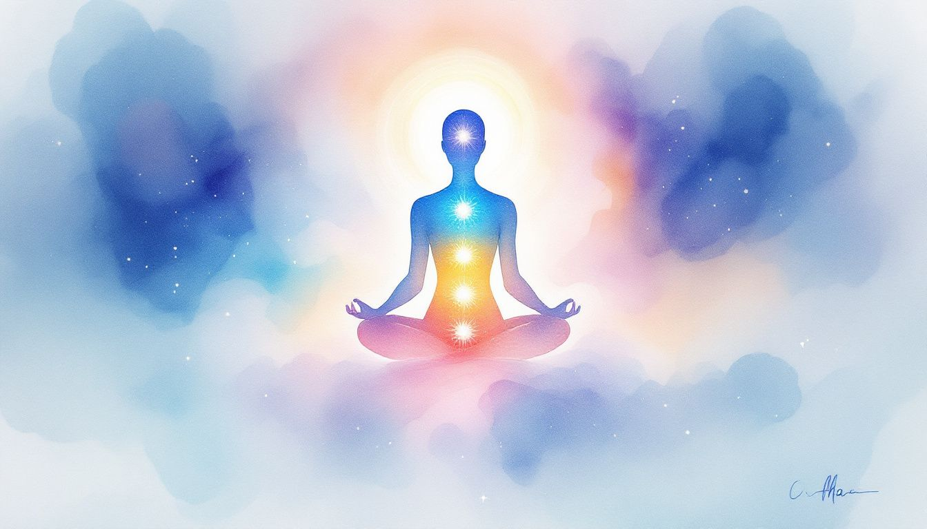 A visual representation of symptoms associated with blocked chakras.