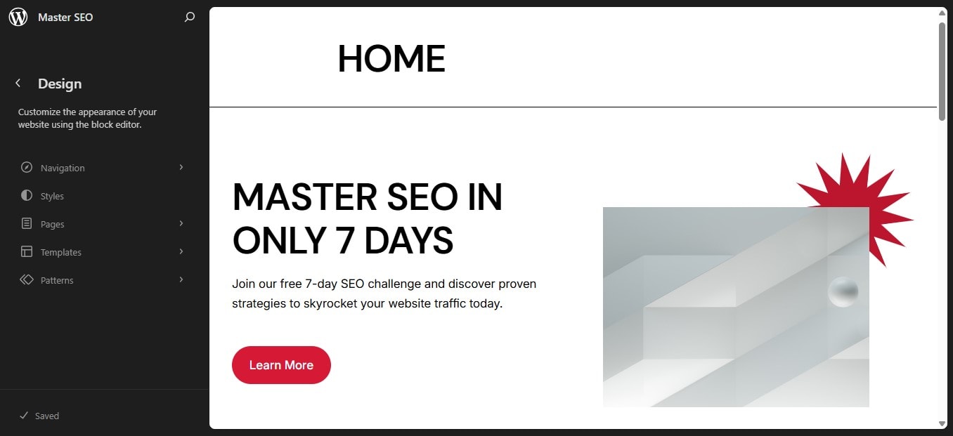 The Site Editor