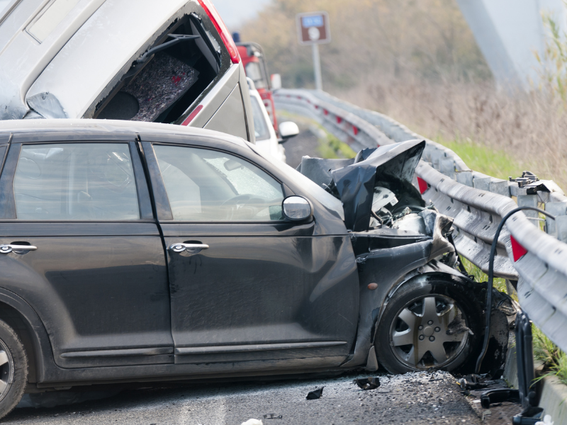 Image of a car accident occurring in Raleigh, NC, and surrounding areas.