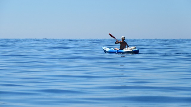 kayak, sea, côte d ' azur, ocean side, experienced paddlers, ocean surf