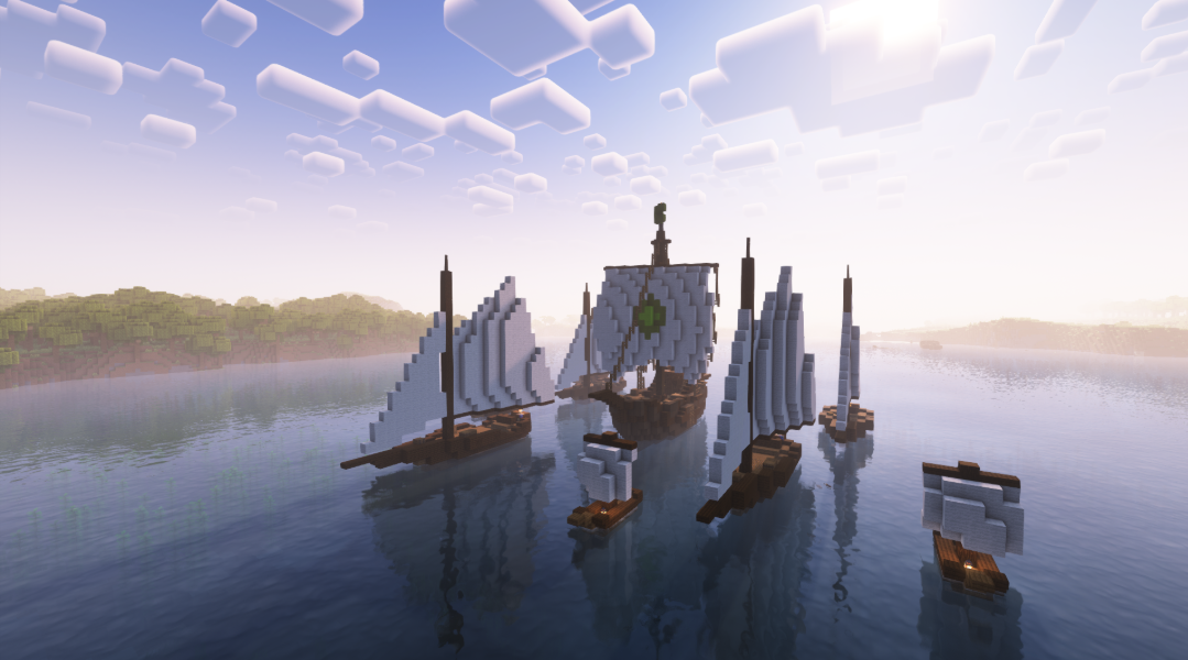 Towns & Towers mod beachside ports in minecraft