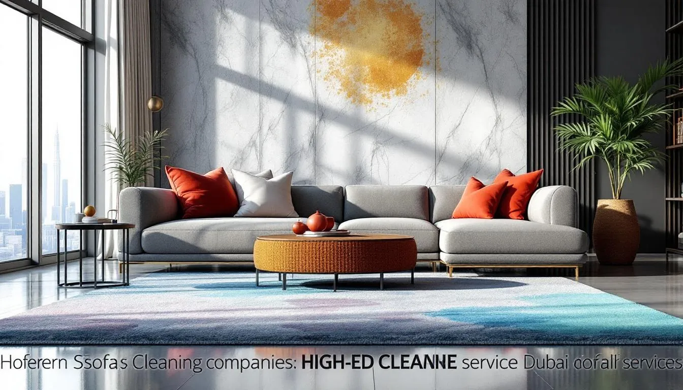 A visual representation of various sofa cleaning companies in Dubai, showcasing their service quality.