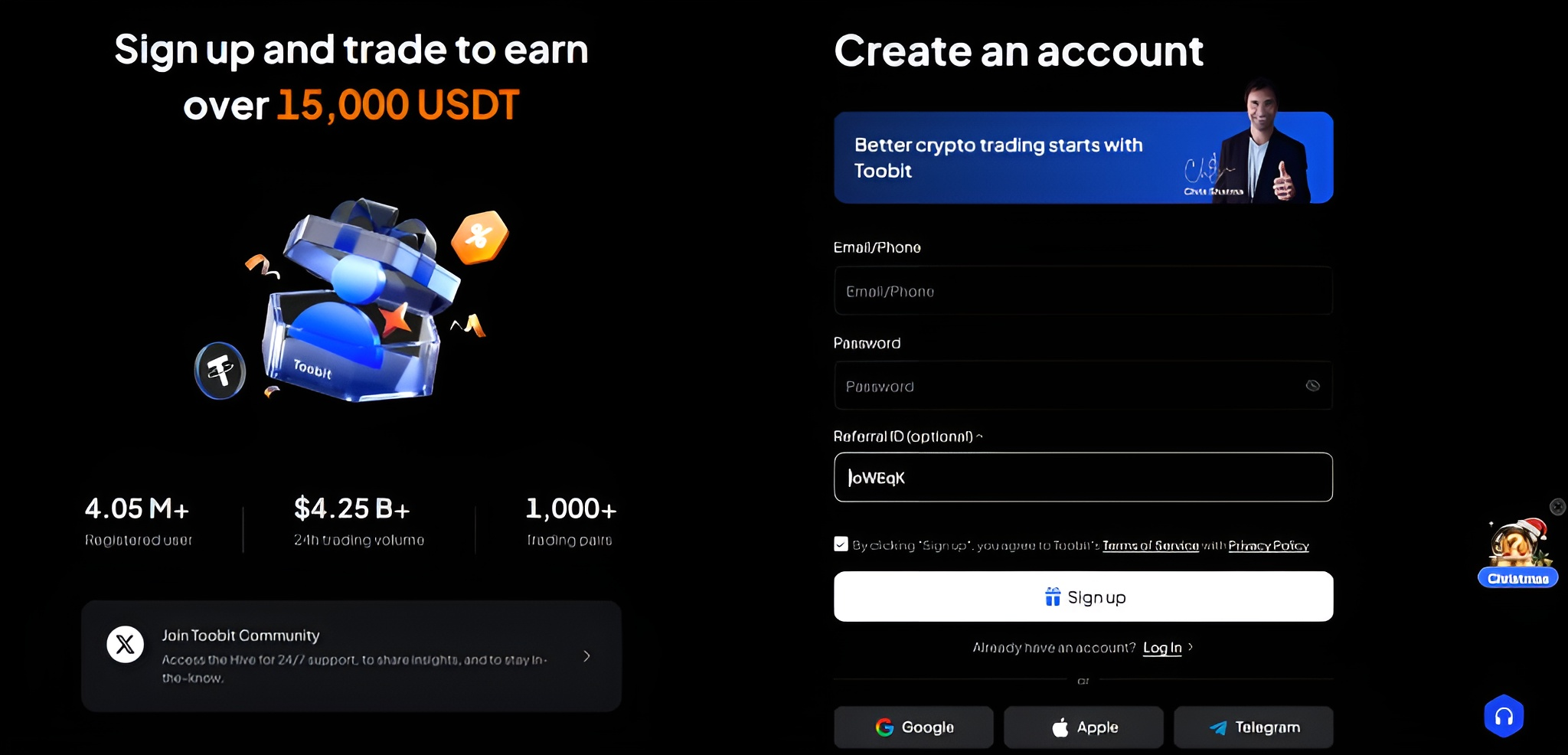 How to Use the Toobit Referral Code "loWEqK"?