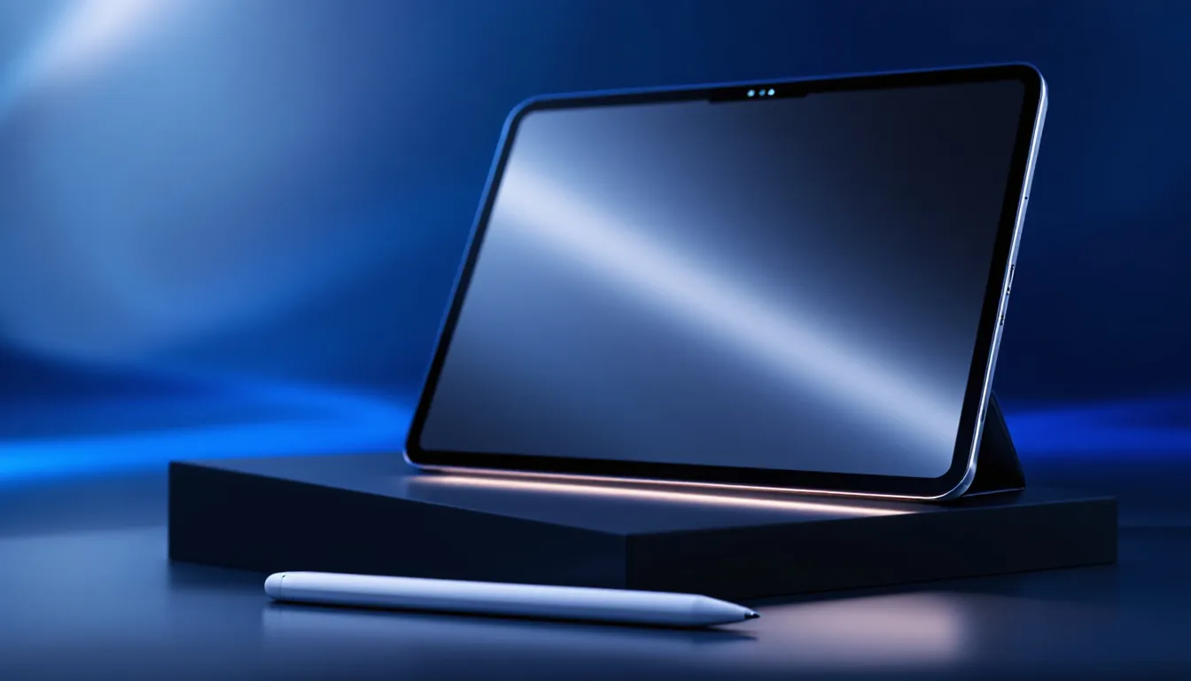 Zubehör für das iPad 11 2025, einschließlich des Apple Pencil.