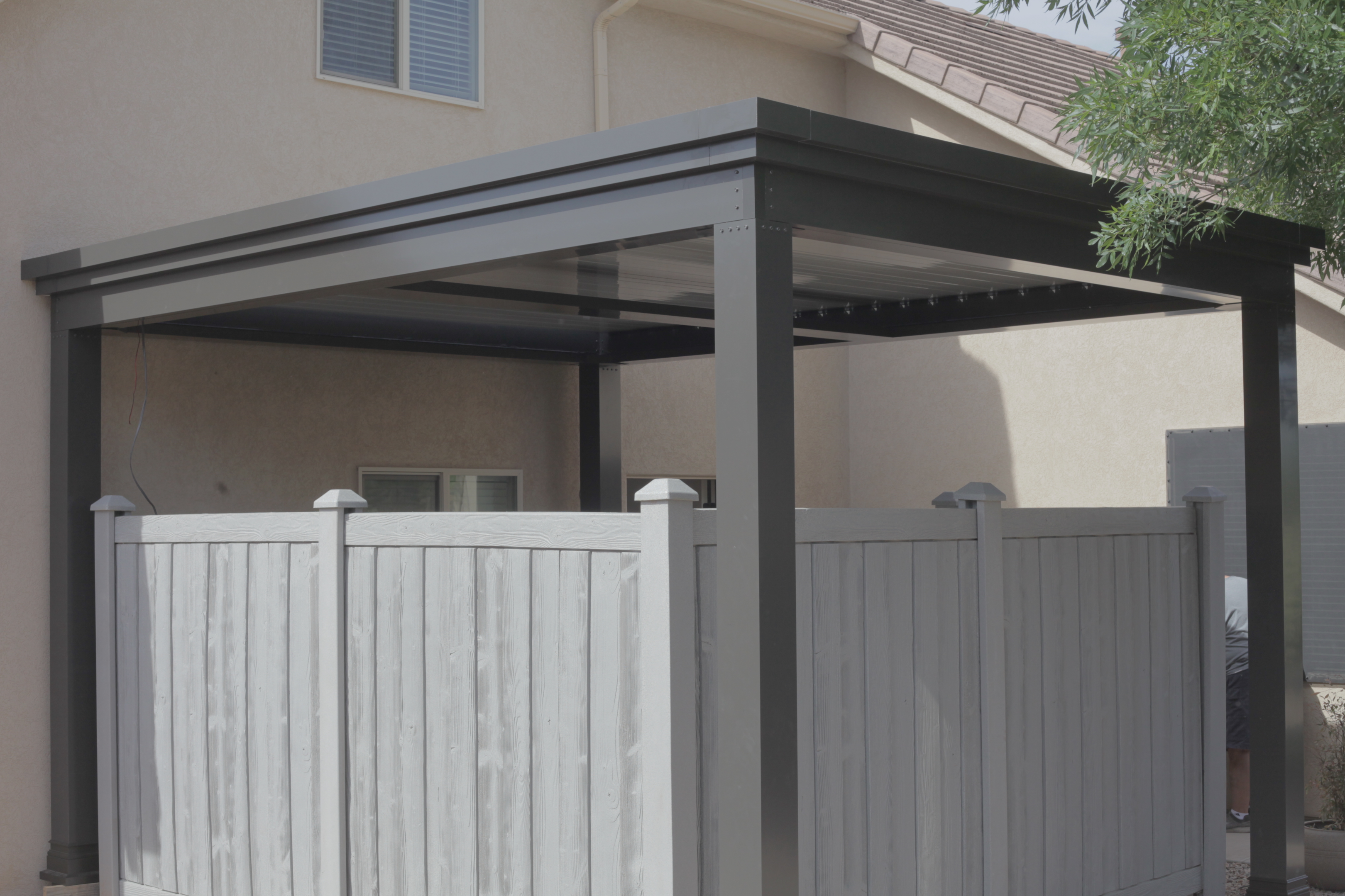 Jim's Luxury Pergola louvered roof