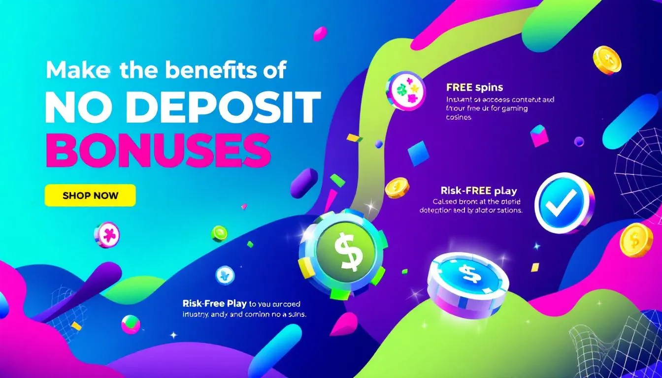 A visual representation of the advantages of no deposit bonuses.