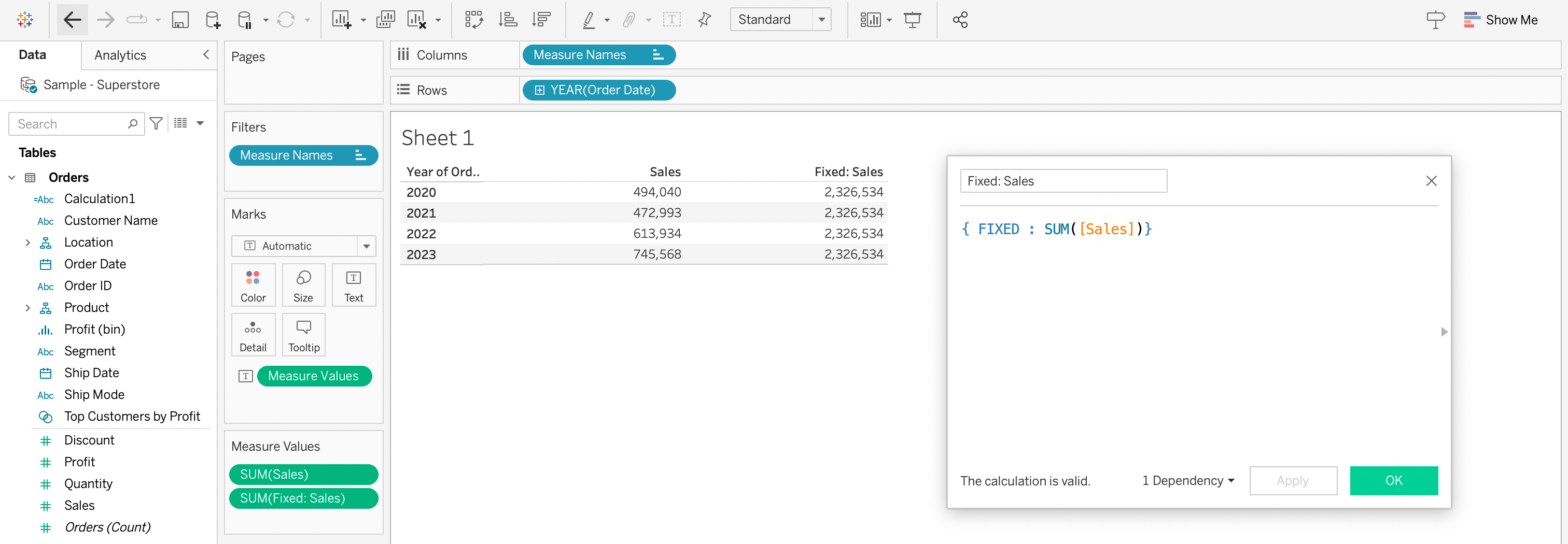 Fixed LOD formula and example of usage