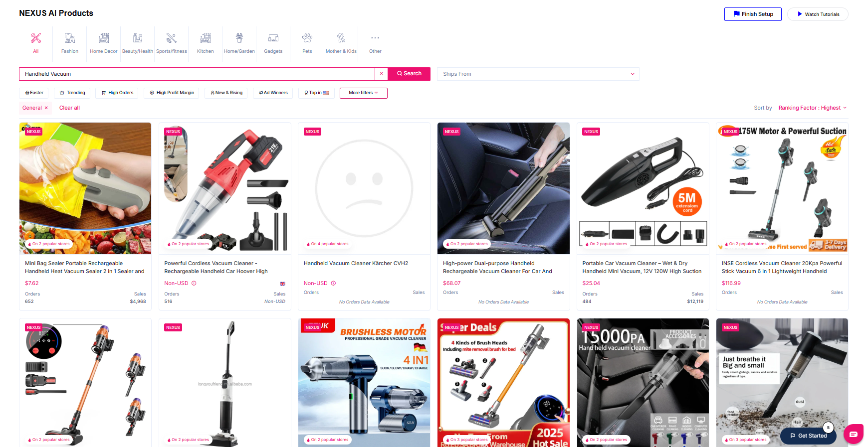 Ein einzelnes Produkt wie einen Mini-Staubsauger zu finden, das sich gut verkauft