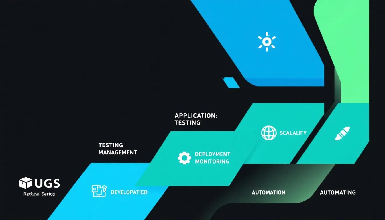 A visual representation of simplified application lifecycle management in platform as a service.
