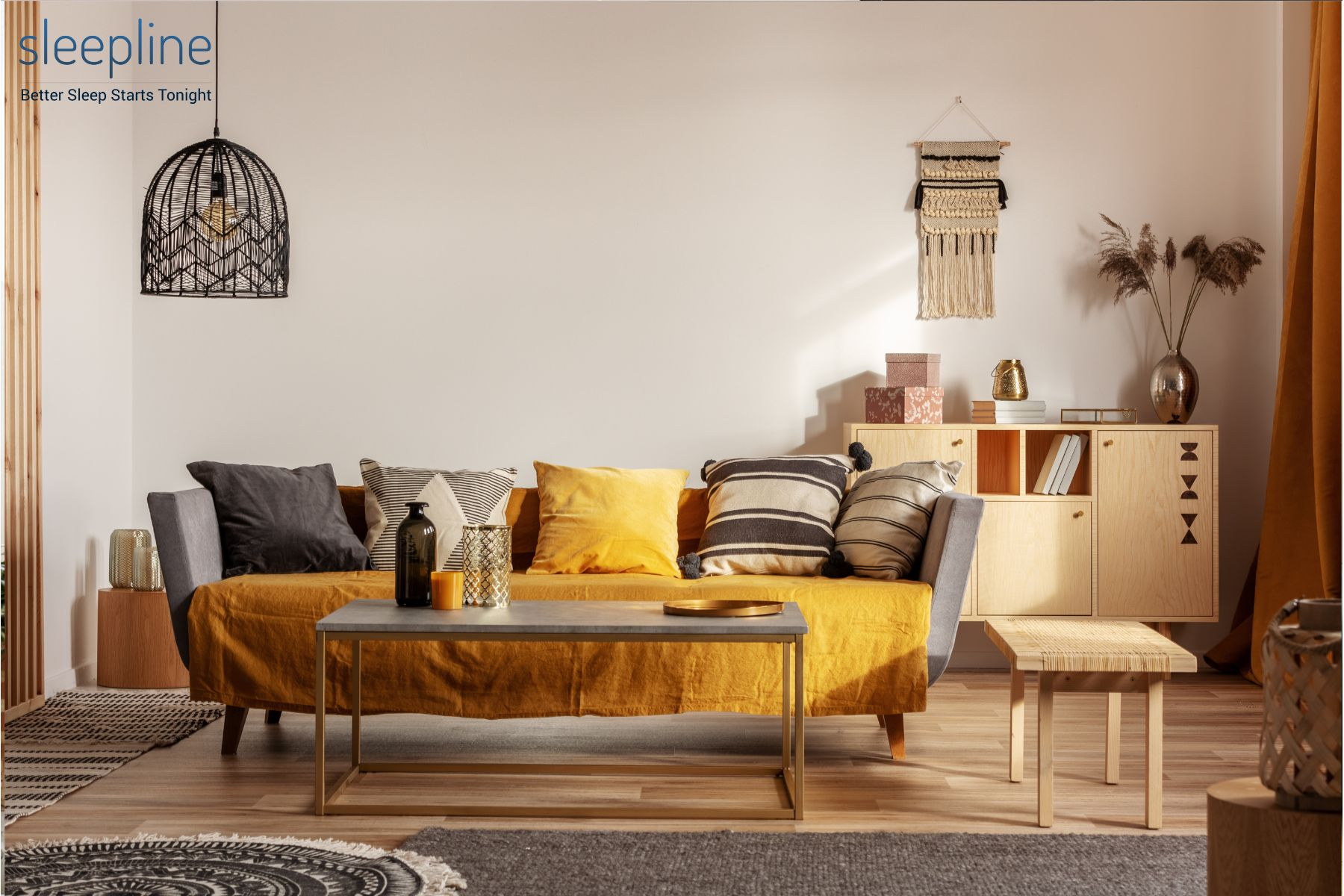 Futon turned from a bed into a couch