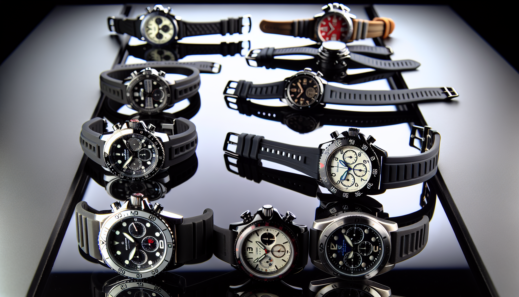 Luxury rubber strap watches from top brands