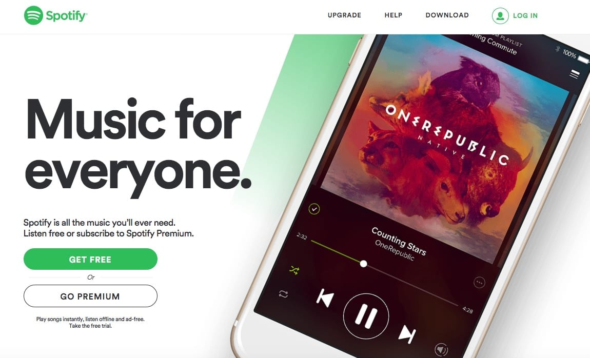 spotify business model and marketing strategy