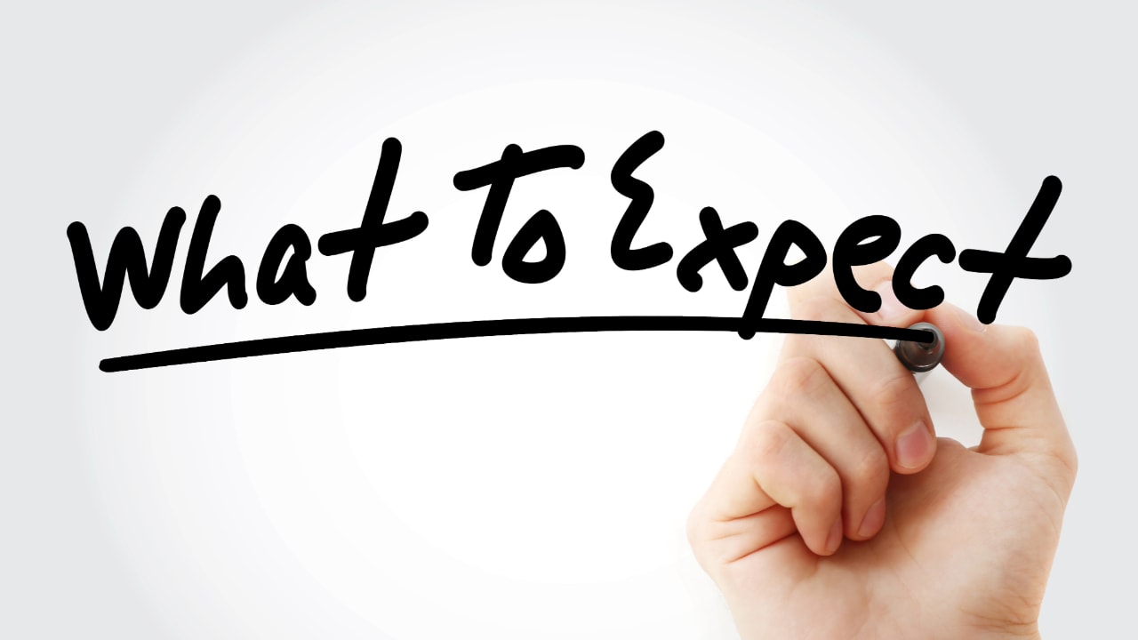 what to expect written on glass