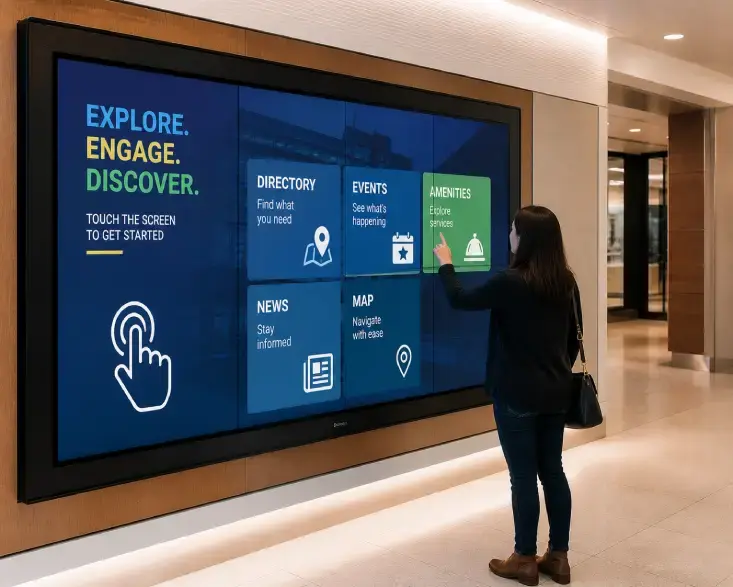 What is an Interactive Wall? The Future of Customer Engagement 2 touchscreen interactive walls
