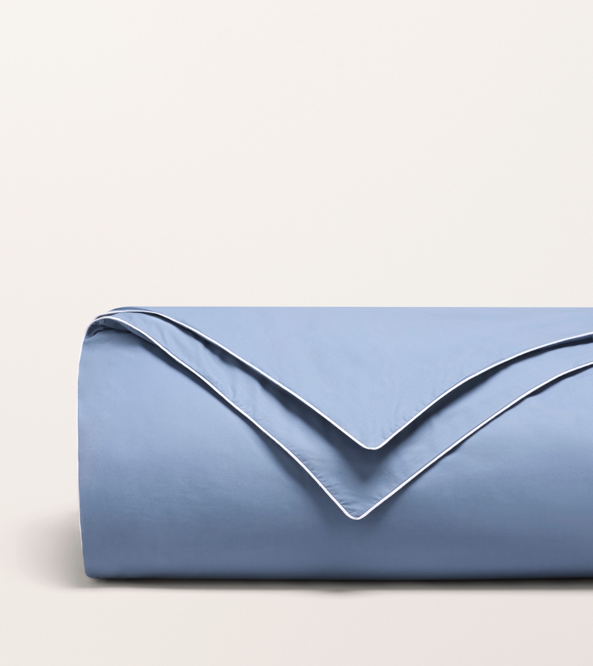 housse de couette bleu denim percale