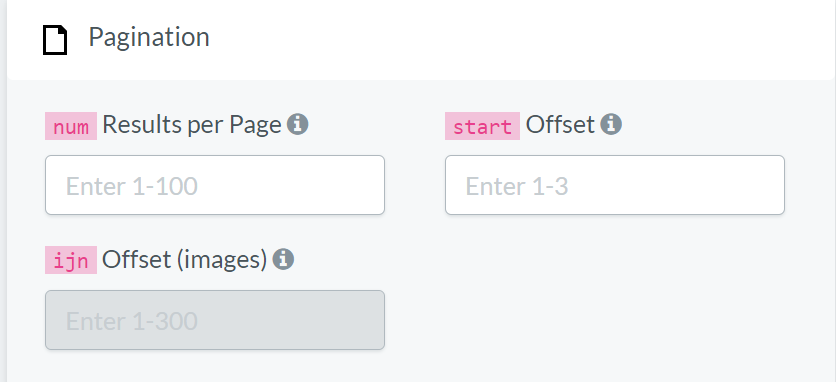 Zenserp API pagination feature