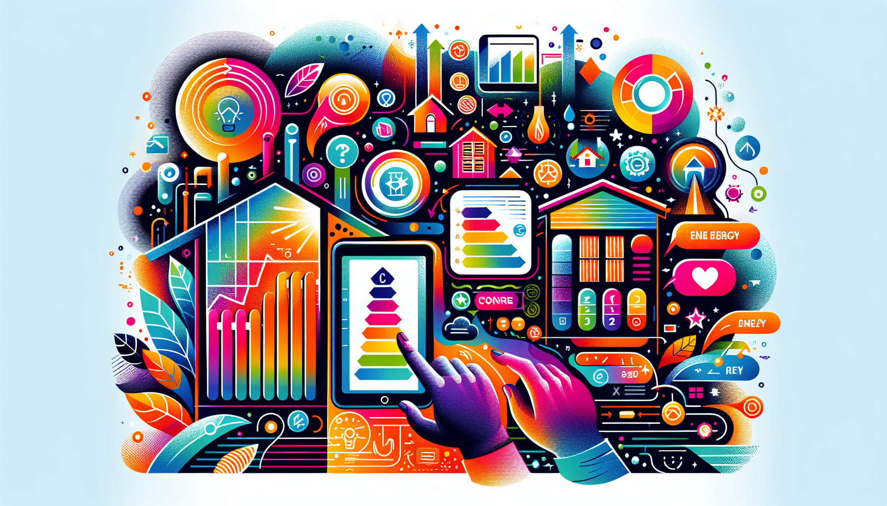 An illustration depicting the benefits of smart features in infrared panels.