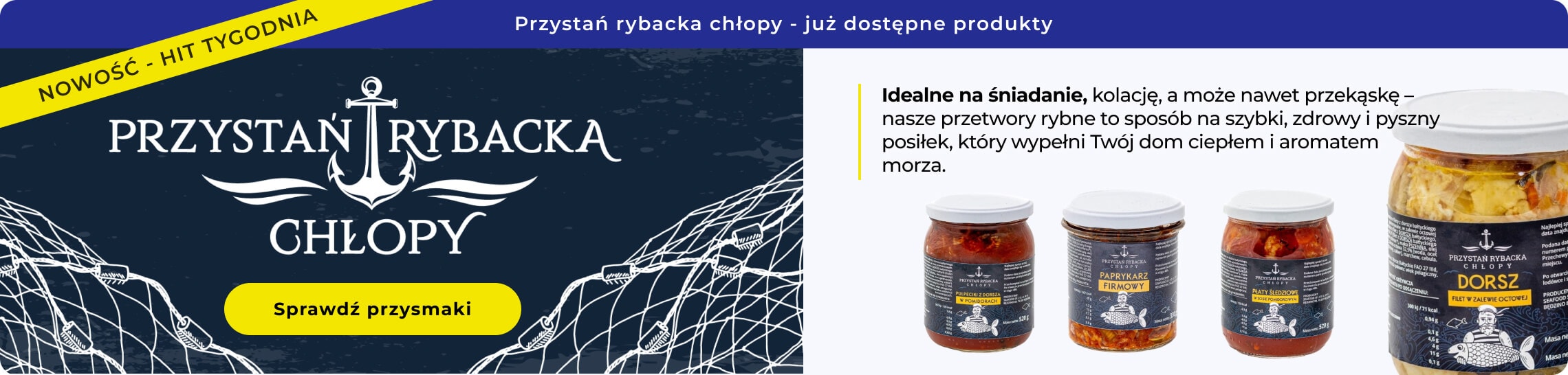 Sos śmietanowy przygotowany do podania z śledziami.