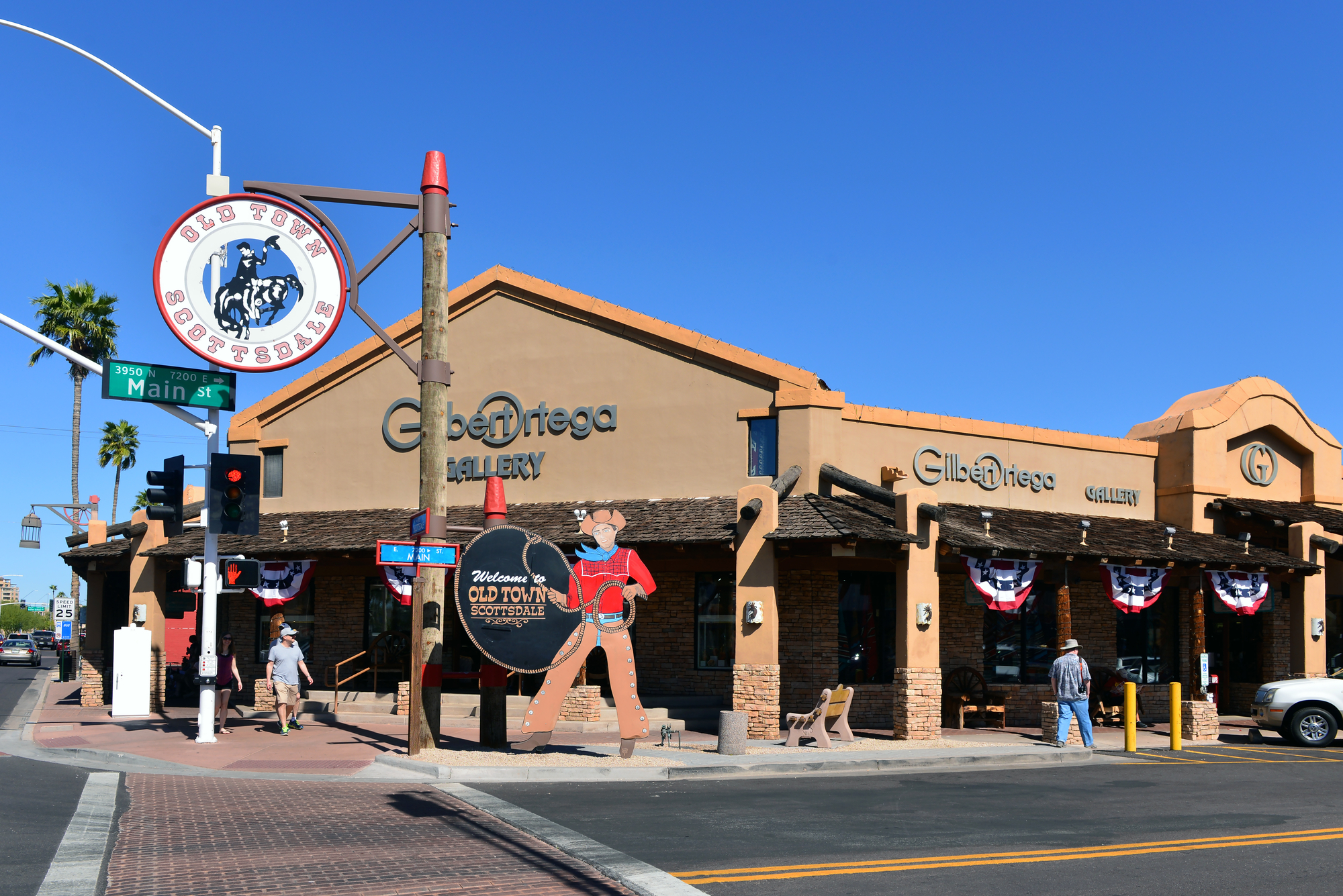 Old Town Scottsdale with art galleries, shopping and dining, and historic sites