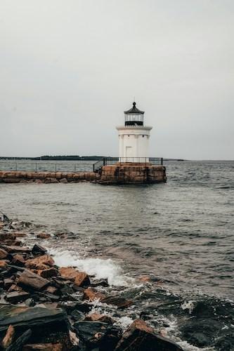 Bug Light in the eponymous Bug Light Park, one of the best things to do in Portland ME