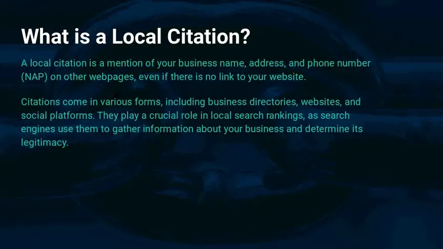 what is a local citation 