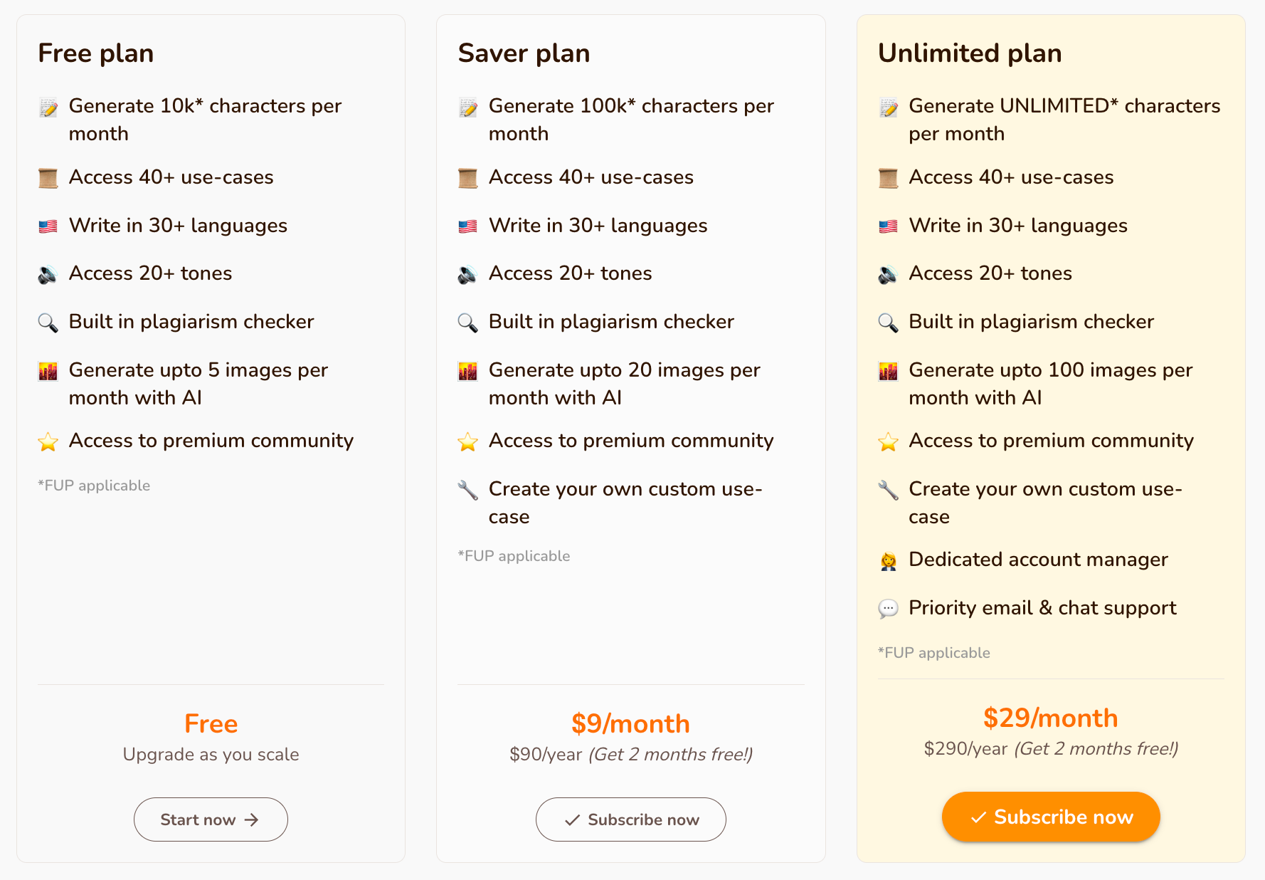 Rytr Pricing Plans