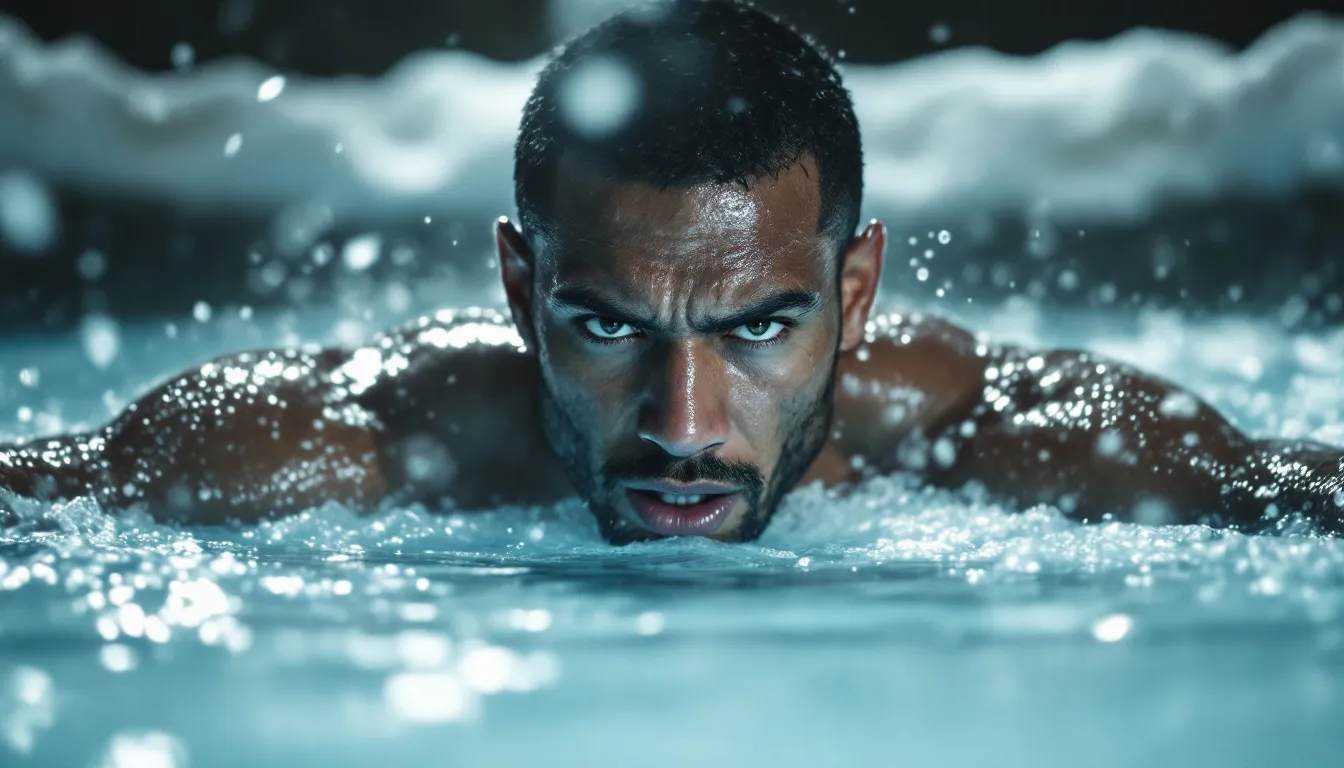 A daily routine incorporating cold plunging, showcasing discipline and commitment.