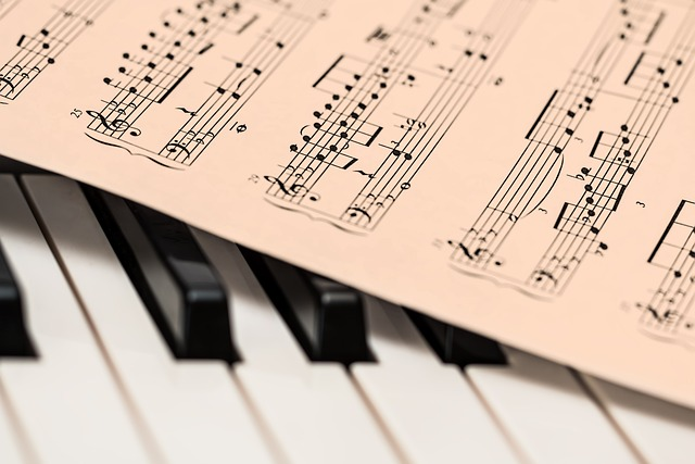 piano, sheet music, music