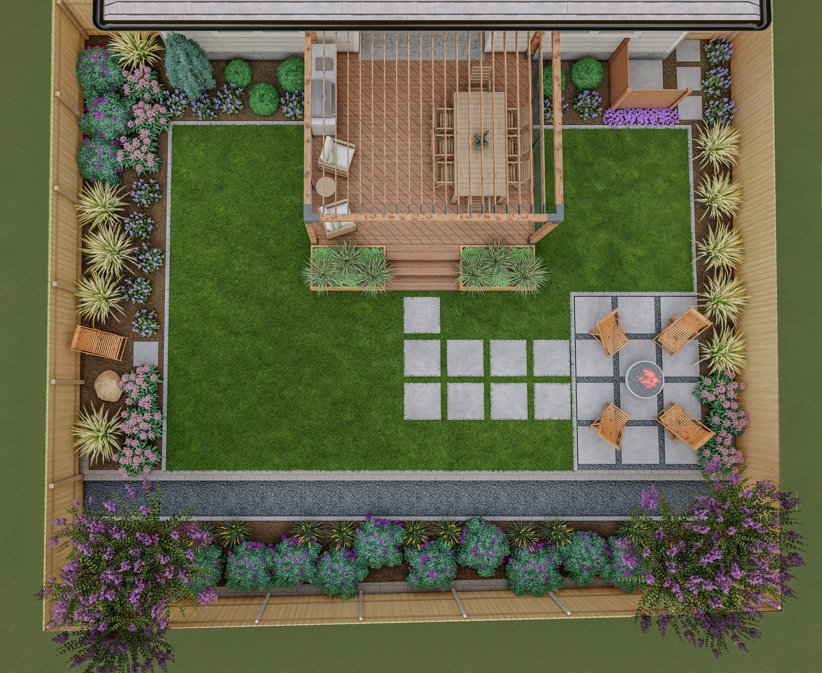 Small backyard ideas, create a functional layout for an entertaining space