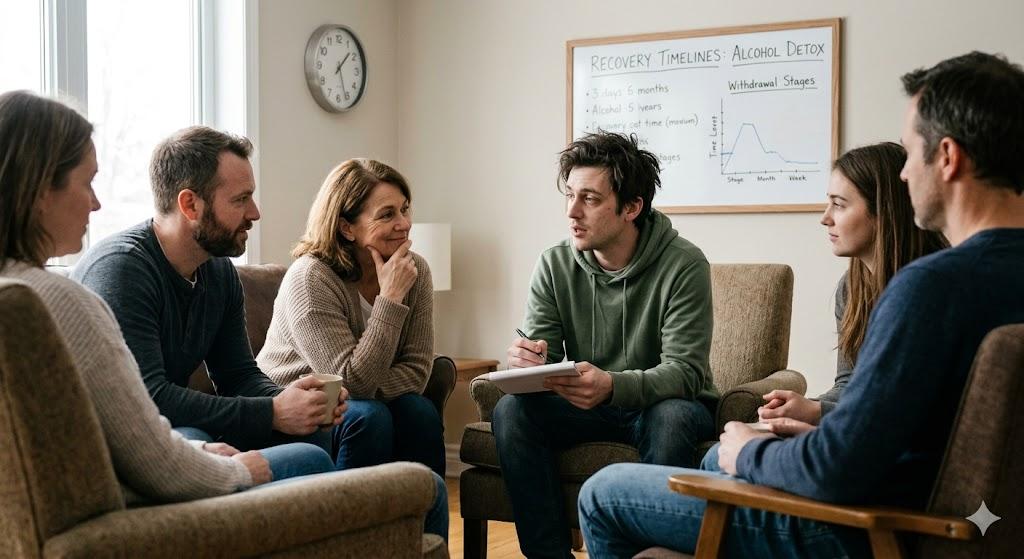 Family or group therapy are often used as a follow up to medical detox
