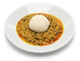Egusi Soup And Pounded Yam Nigerian Cuisine Stock Photo - Download Image  Now - Nigeria, Food, Fufu - iStock