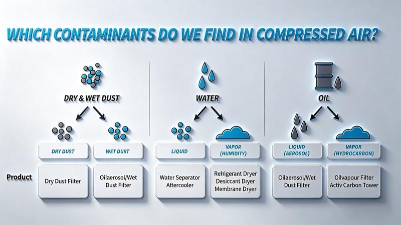 Contaminants in Compressed Air