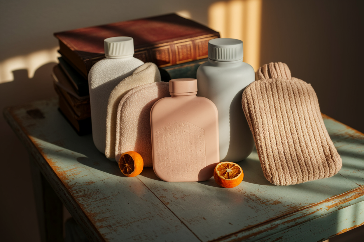 Factors affecting how long hot water bottles stay warm.