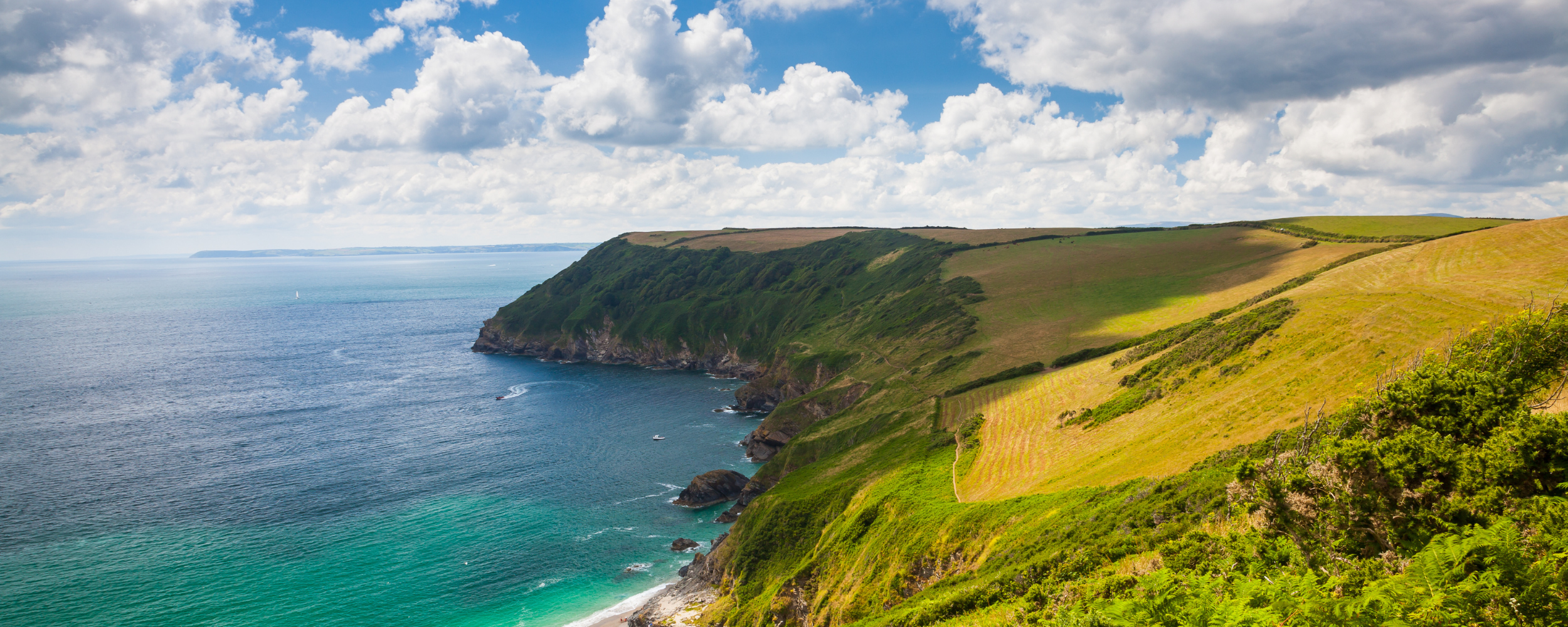 beautiful view of the lantic bay surrounded by majestic cliffs