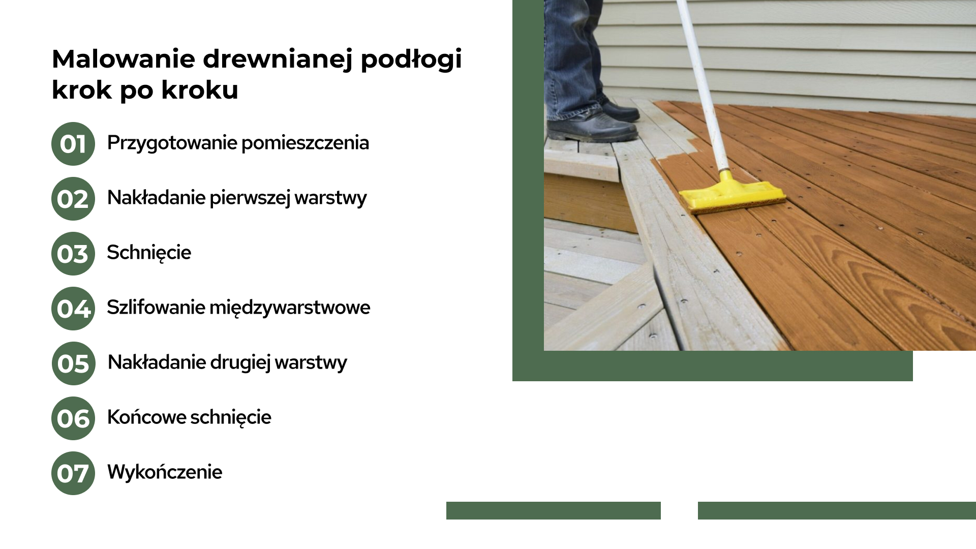 Malowanie podłogi drewnianej krok po kroku 