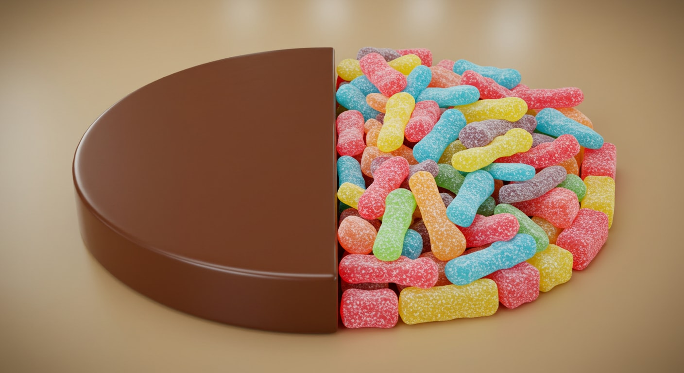 More than half of all candy sold in 2024 in the US was chocolate