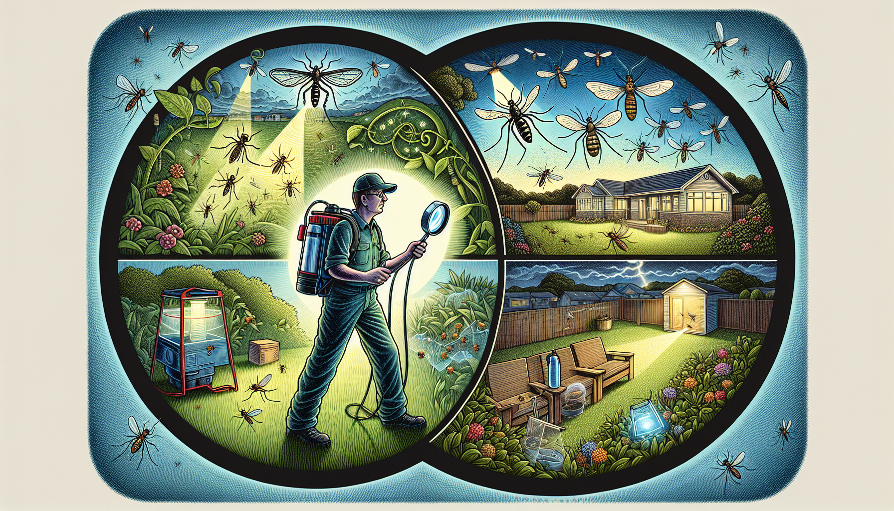 Illustration of tailored mosquito control solutions