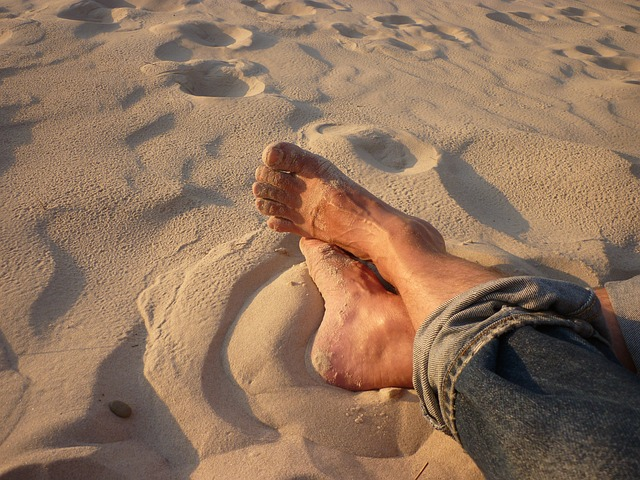 feet, beach, barefoot